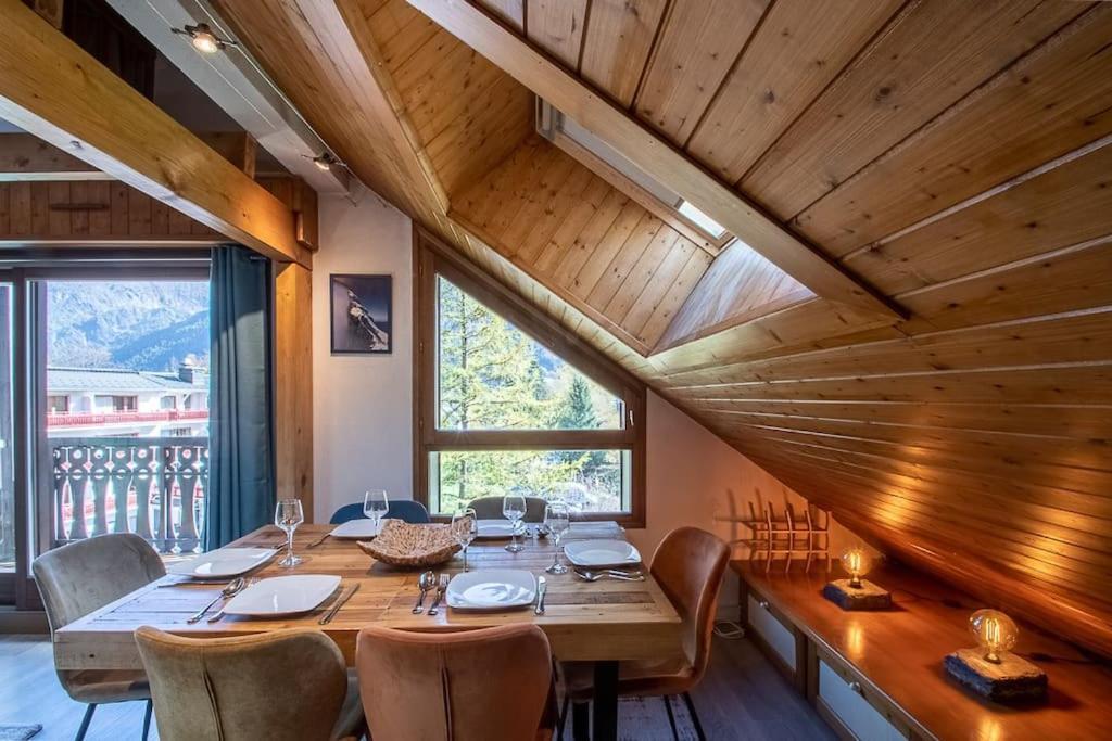 Bel Appartement Entier En Style Chalet A Chamonix Exteriér fotografie