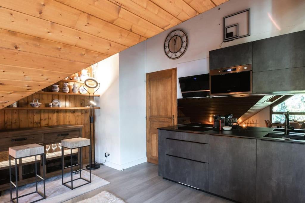 Bel Appartement Entier En Style Chalet A Chamonix Exteriér fotografie